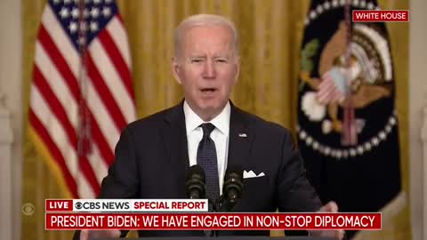 Biden to Americans in Ukraine: "Leave now before it's too late to leave safely"