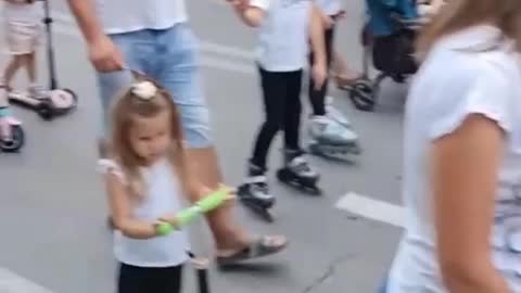 Family pride march in Serbia against pedophile & LGBT