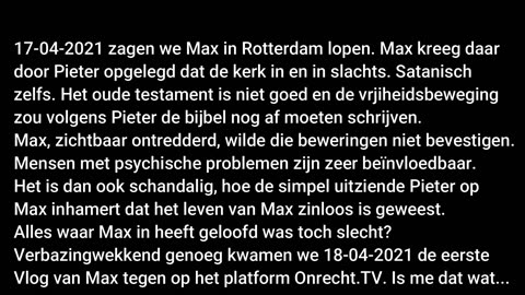 12.2 18-04-2021 Max van den Berg gister voor Jezus, vandaag voor Onrecht.TV