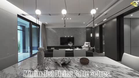 Minimalist Dining Table Setups #Dining_Table_decor #dining_decor #homedecor