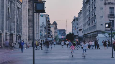 Street with people