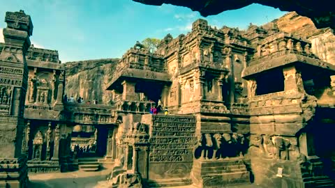 Ellora “Caves” India, Really Melted Buildings?