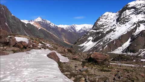 Trekking at Valle de la Engorda Cajon Del Maipo Chile