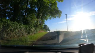 Driving past a part of Hadrian's wall