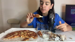 ASMR Peperoni Pizza mukbang