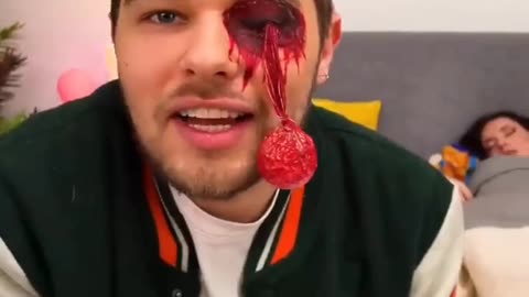 Fake eyeball Prank