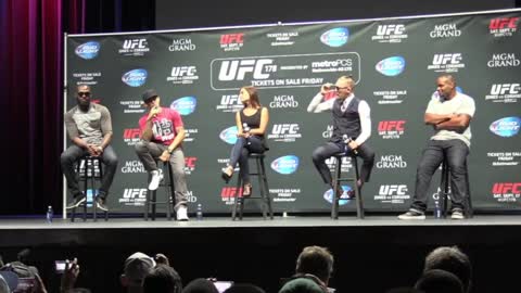 Conor Mcgregor v dustin Poirier 1 press conference (trash talk)