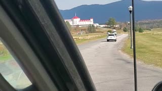 Driving by the Omni White Mountain Resort in New Hampshire
