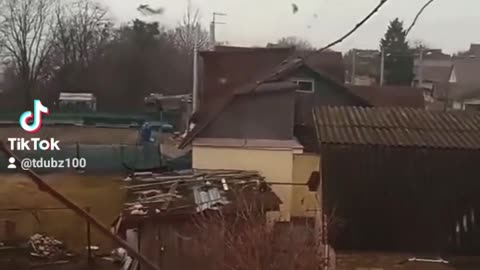 Russian Plane attacks village