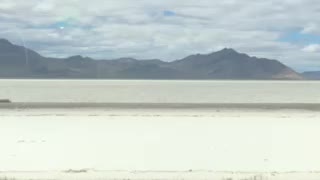 Driving through the Salt Flats in beautiful Utah!