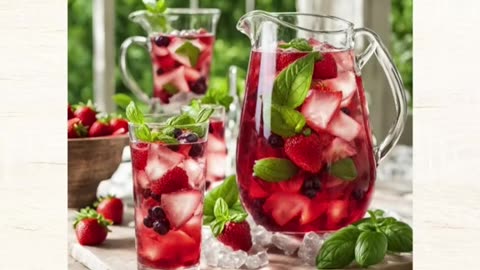 Free Berry Basil Bliss Infusion Recipe 🍓🌿🍃✨