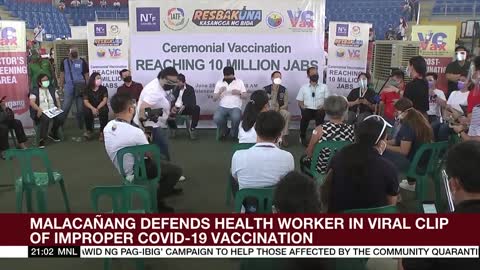 Video of improper COVID-19 vaccination in Makati City goes viral