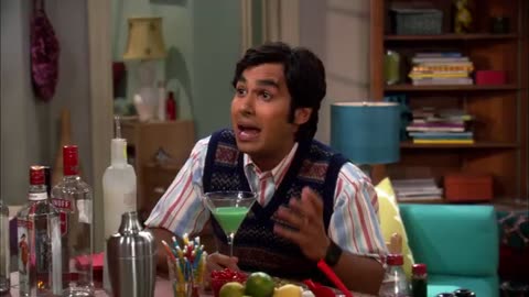 Raj talks to Penny for the first time - The Big Bang Theory