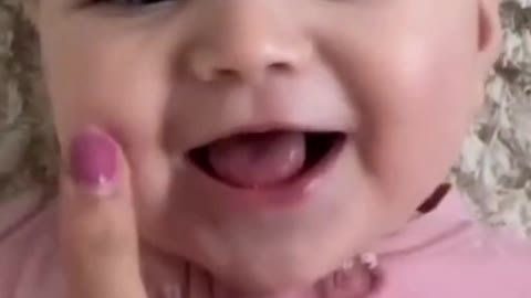 The Most Beautiful baby laughing at every touch
