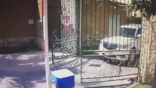 Man Gets Knocked Over By Parking Gate