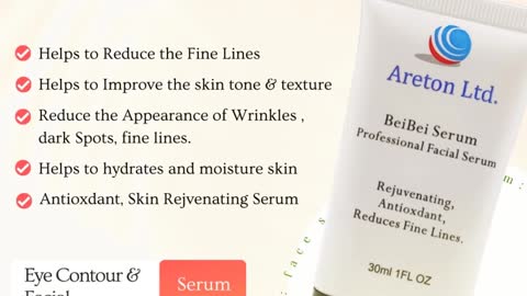 Areton Beibei Vitamin C Serum For Eye Contour and Face Applications