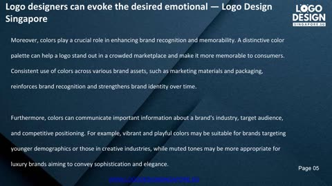 Logo designers can evoke the desired emotional — Logo Design Singapore