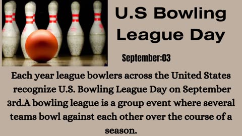 U. S Bowling League Day