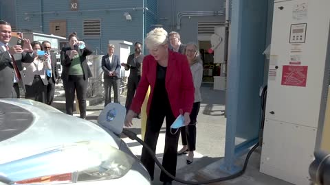 Biden's Energy Secretary Attempts to Charge an Electric Vehicle
