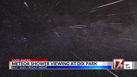 Meteor shower viewing coming up at Raleigh's Dix Park