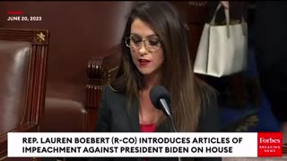 Lauren Boebert Introduces Articles of Impeachment on House Floor