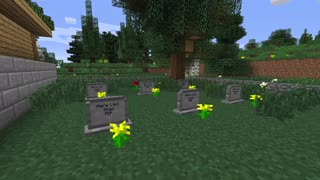 Minecraft: graves in Minecraft!!!
