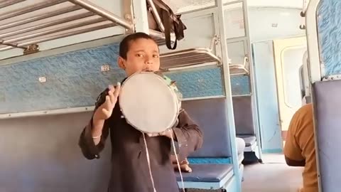Sidhu moosa wala song singing a small boy in train