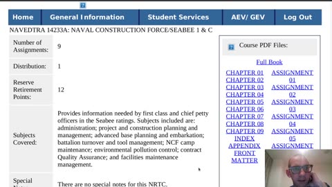 Summary of NAVEDTRA 14233A - Naval Construction Force, Seabees 1 & C