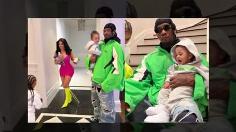 Cardi B And offset Enjoy's Wonderful Day With Their Kid's Wave And Kulture ❤️ Sweet Moments