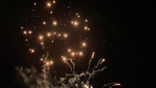 Local Fireworks Display at Christmas Time