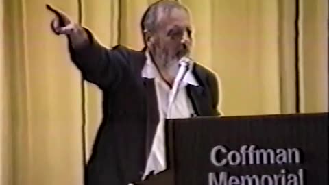 Rabbi Meir Kahane at the University of Minnesota 1990 part 1 of 2