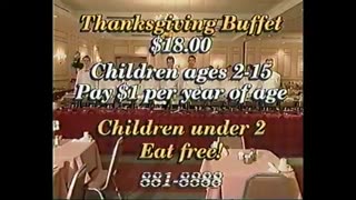 1998 - Thanksgiving Buffet at Jonathan Byrd's Cafeteria in Greenwood, Indiana