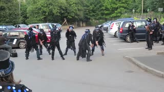 Boggarts Breakfast Border Morris - Hell's Bells - The Grouse & Claret Pub - Rowsley - 28 07 15