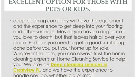 Deep Cleaning Services Fort Walton