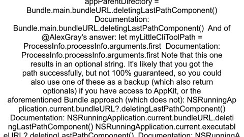 How to get the executable path of a command line tool in Objective C Foundation framework