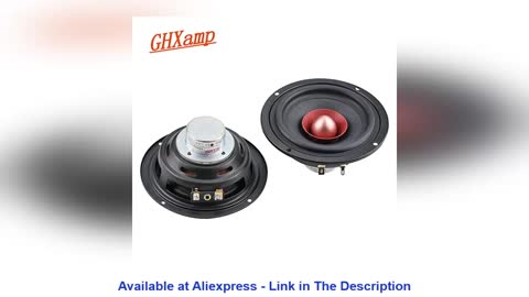 ☑️ GHXAMP 4 Inch Full Range Speaker Unit DIY 4ohm 25W Tweeter MID-Bass HIFI Home theater Audio