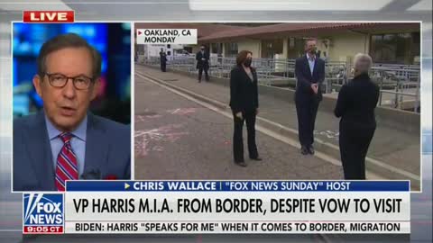 Chris Wallace on Kamala Harris at the border