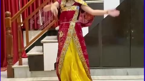 Beautiful Indian girl dance with dresses