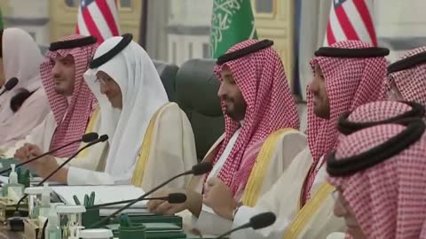 Prince Muhammad Bin Salman is laughing at Pedojoe. *See Description*
