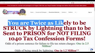 How do you put the BURDEN of PROOF on yourself when you file a 1040 tax ‘CONFESSION’ form?