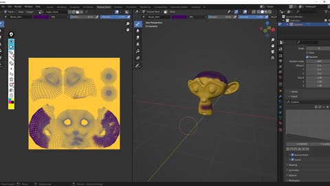 BLENDER - texture paint - crear stencil y brochas