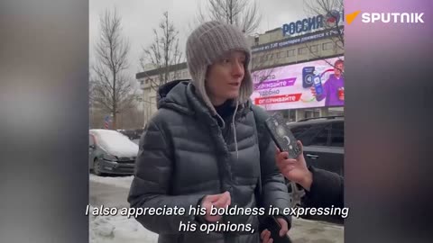 Tucker Carlson in Moscow via Sputnik News