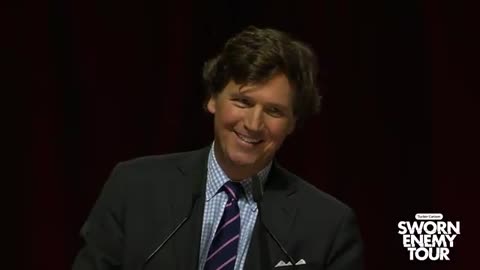 Tucker’s Speech In Oiler’s Arena in Edmonton, Canada