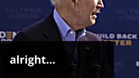 Joe Biden gets distracted by a train during a speech!