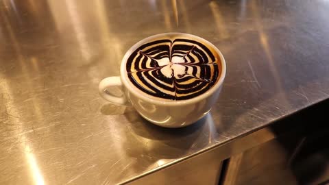 Chocolate latte arte