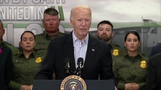 Biden is at the wide-open border but talking about CLIMATE CHANGE