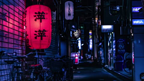 [2-hours] Night Tokyo vibes🗼 - Relaxing music • Deep Sleep, Relaxing, Stress Relief, Meditation