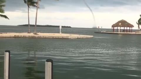 Water Spout Spotted Off Cudjoe Key