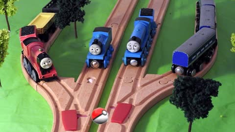 Thomas & Friends Pokemon Go Games on the Wooden Railway