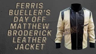 FERRIS BUELLER'S DAY OFF || MATTHEW BRODERICK || LEATHER JACKET
